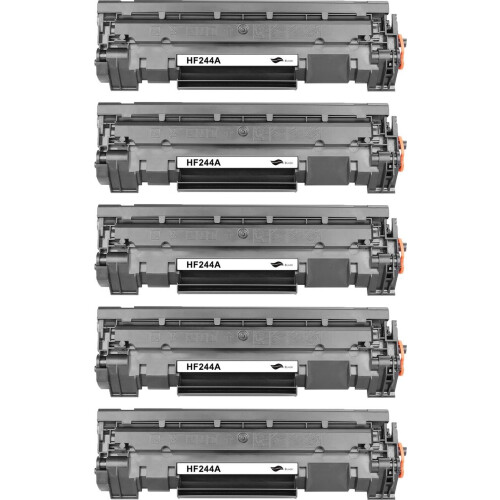 5x HP 44A CF244A Zwart Huismerk Toner - 5000 Pagina's - HP LaserJet Pro M15 M15a M15w M17 M28 M28a M28w - CF244A compatible - CF244A alternatief - HP toner
