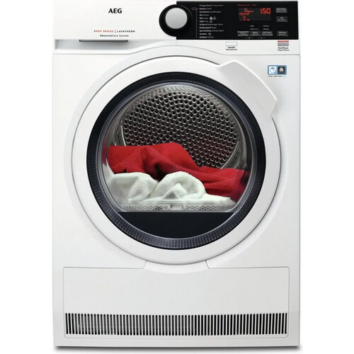 Aeg T8dbe84w - Warmtepompdroger - 8 Kg - Absolutecare - 65 Db - Energieklasse A++ | Tweedehands (Refurbished)