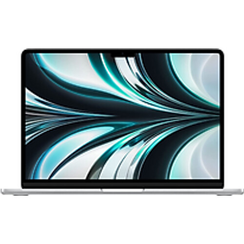 Apple MacBook Air 13.6 (Liquid True Tone Retina Display) M2 (8-Core GPU) 8 GB RAM 256 GB SSD [Mid 2022, Engelse toetsenbordindeling, QWERTY] zilver