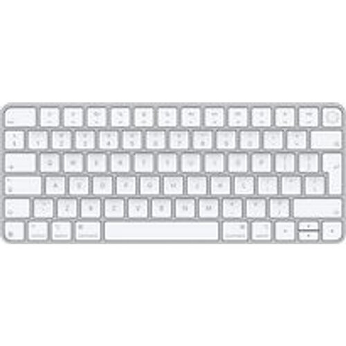 Apple Magic Keyboard met Touch ID [Mac-modellen met chip, QWERTY-toetsenbord, USB-C] zilver met witte toetsen