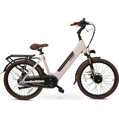 Avon Bx1 Elektrische Fiets 24 Inch – 250w Voorwielmotor 504wh Accu Tot 90 Km Actieradius Hydraulische Schijfremmen Nexus 3-speed Naafversnelling Kleurendisplay Lage Instap Dusty Rose