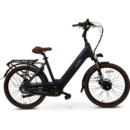 Avon Bx1 Elektrische Kinderfiets 24 Inch – 250w Voorwielmotor 504wh Accu 90km Actieradius Hydraulische Schijfremmen Nexus 3-speed Kleurendisplay Lage Instap Jeans Blue