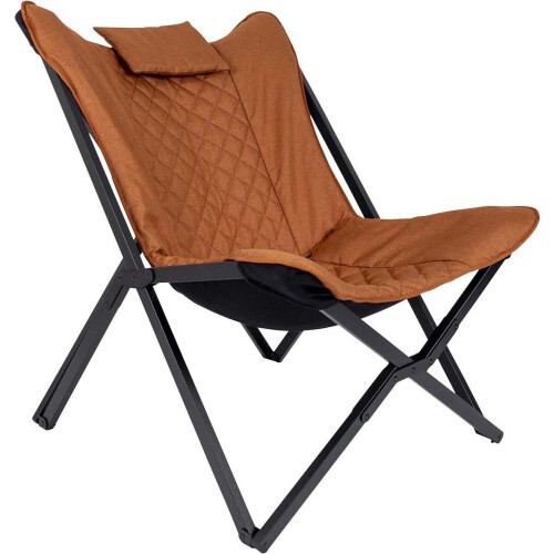 Bo-Camp Molfat - Relaxstoel - Gepolsterd Cationic - Klei