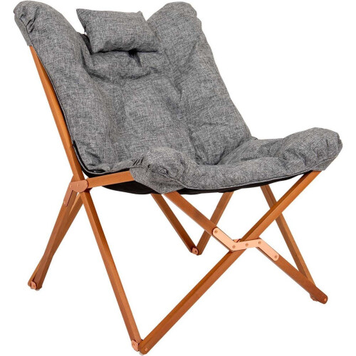 Bo-Camp - Urban Outdoor - Relaxstoel - FSC Hout - Grijs