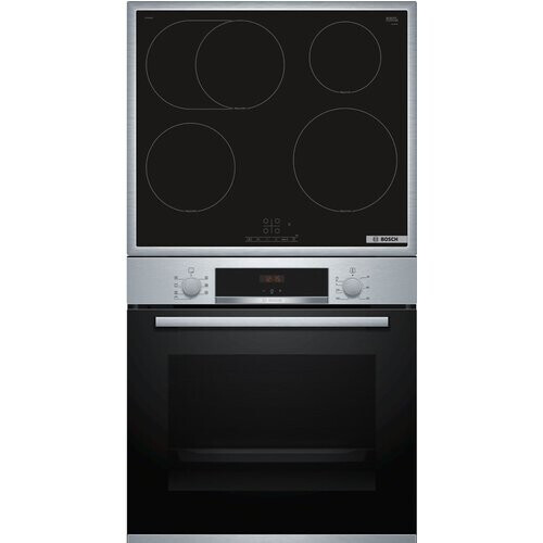 bosch Hbd 435 Rs 62 Inbouw Oven & Inductie Set - 3d Hete Lucht & Grill Functie - Touchselect Bediening - Powerboost - Ecoclean Direct - 71 Liter | Nieuw (outlet)