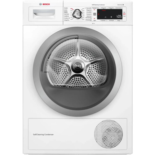 Bosch WTW875W0 - Warmtepompdroger - 8 kg - SelfCleaning Condenser - 62 dB - Energieklasse A+++ - Wit