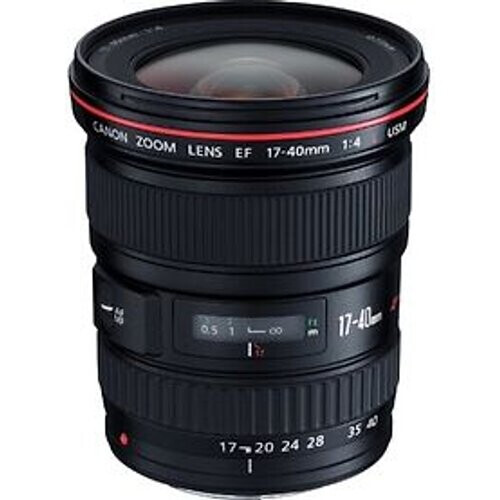 Canon EF 17-40 mm F4.0 L USM 77 mm filter (geschikt voor Canon EF) zwart