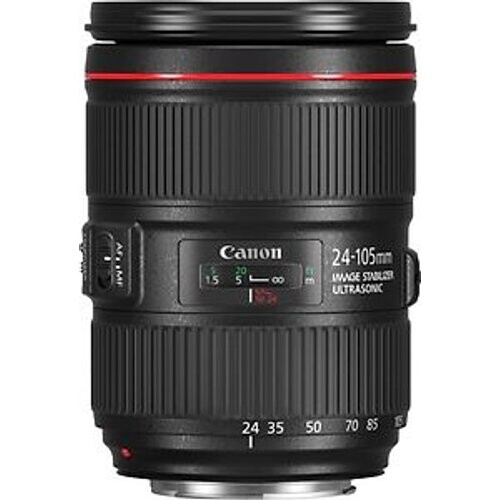 Canon EF 24-105 mm F4.0 IS L USM II 77 mm filter (geschikt voor Canon EF) zwart