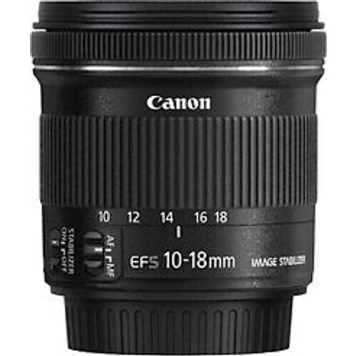 Canon EF-S 10-18 mm F4.5-5.6 IS STM 67 mm filter (geschikt voor Canon EF-S) zwart