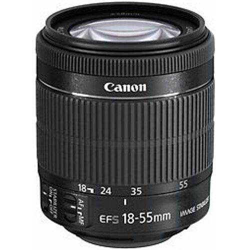 Canon EF-S 18-55 mm F3.5-5.6 IS STM 58 mm filter (geschikt voor Canon EF-S) zwart