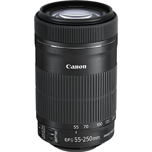 Canon EF-S 55-250 mm F4.0-5.6 IS STM 58 mm filter (geschikt voor Canon EF-S) zwart