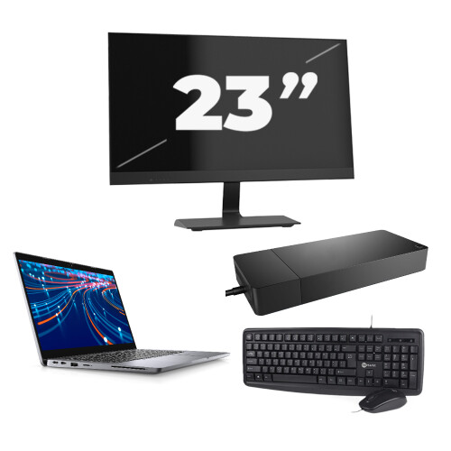 Dell Latitude 5320 - Intel Core i5-11e Generatie - 13 inch - 16GB RAM - 256GB SSD - Windows 11 Home + 1x 23 inch Monitor