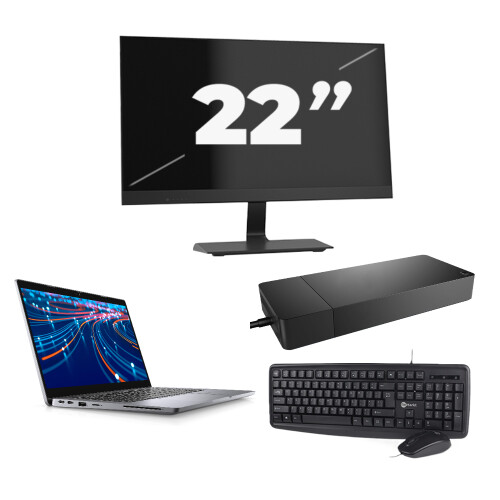 Dell Latitude 5320 - Intel Core i5-11e Generatie - 13 inch - Touch - 16GB RAM - 256GB SSD - Windows 11 Home + 1x 22 inch Monitor
