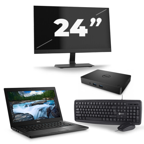 Dell Latitude 5490 - Intel Core i5-7e Generatie - 14 inch - 8GB RAM - 256GB SSD - Windows 11 + 1x 24 inch Monitor