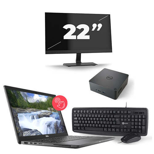Dell Latitude 7310 - Intel Core i5-10e Generatie - 13 inch - 16GB RAM - 256GB SSD - Windows 11 Home + 1x 22 inch Monitor
