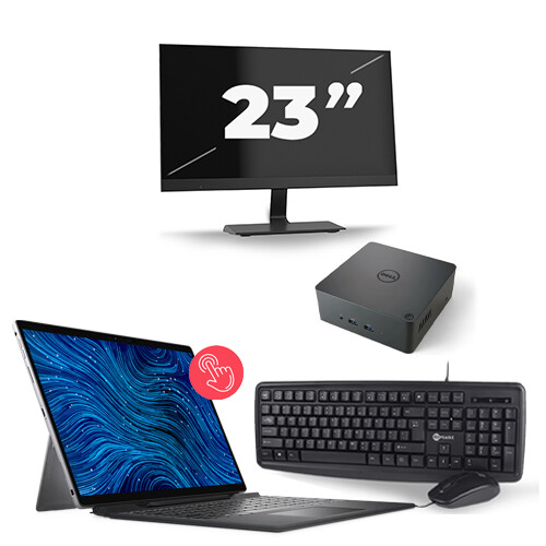 Dell Latitude 7320 - Intel Core i5-11e Generatie - 13 inch - 16GB RAM - 256GB SSD - Windows 11 Home + 1x 23 inch Monitor