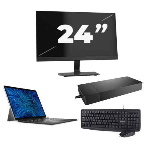 Dell Latitude 7320 - Intel Core i5-11e Generatie - 13 inch - 16GB RAM - 256GB SSD - Windows 11 Home + 1x 24 inch Monitor