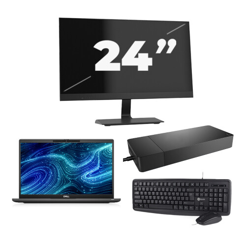 Dell Latitude 7320 - Intel Core i7-11e Generatie - 13 inch - Touch - 16GB RAM - 256GB SSD - Windows 11 Home + 1x 24 inch Monitor