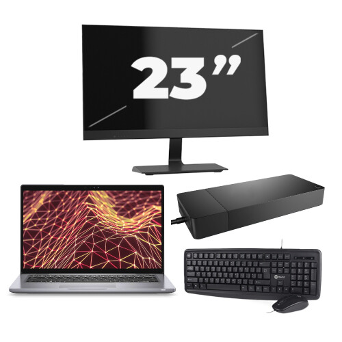 Dell Latitude 7330 - Intel Core i5-12e Generatie - 13 inch - Touch - 16GB RAM - 256GB SSD - Windows 11 Home + 1x 23 inch Monitor