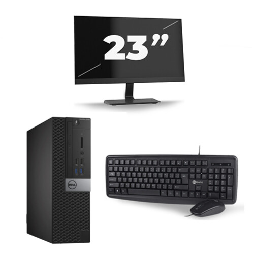 Dell Optiplex 3040 USFF - Intel Core i7-6e Generatie - 16GB RAM - 256GB SSD - Windows 11 + 1x 23 inch Monitor