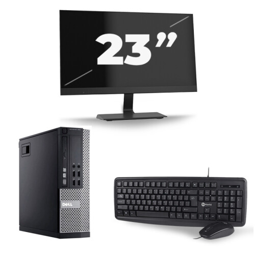 Dell Optiplex 990 SFF - Intel Core i7-2e Generatie - 16GB RAM - 256GB SSD - Windows 10 + 1x 23 inch Monitor