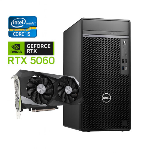 Dell OptiPlex Tower - Intel Core i5-10e Generatie - 16GB RAM - 1TB SSD - Nvidia RTX 5060 - Win11 - Game PC