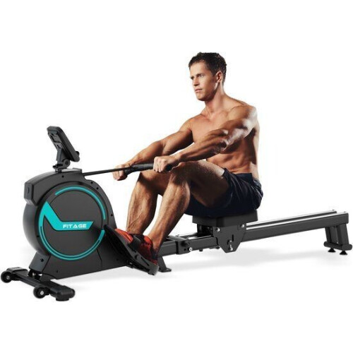 FITAGE Roeitrainer - Roeimachine 16 Weerstandsniveaus - Opvouwbaar en Stil - 15 dB