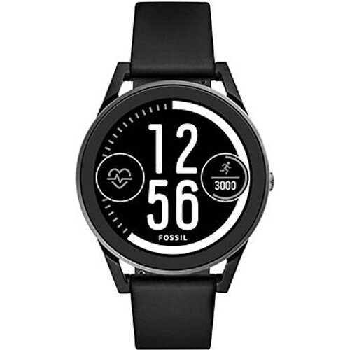 Fossil Control 45 mm zwart met siliconen armband zwart [wifi, 3e generatie]