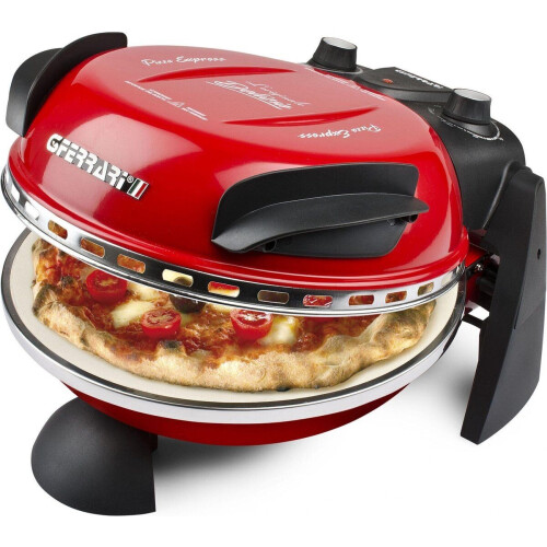 G3 Ferrari Delizia Rosso - Pizzaoven - 400 °C - Vuurvaste pizzasteen ø 31 cm - Rood