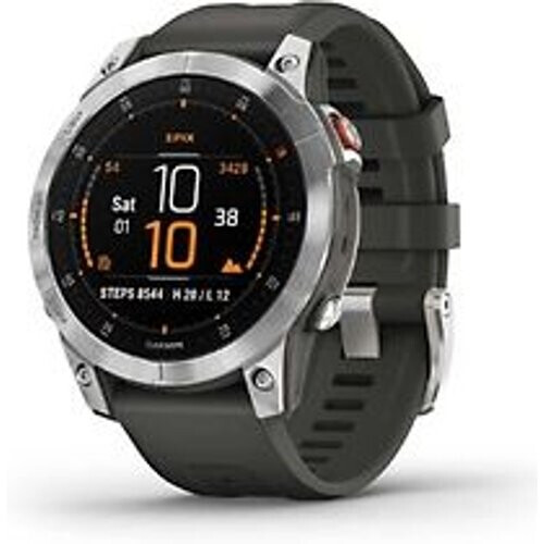 Garmin epix (Gen 2) 47 mm grijs met grijze polsband [wifi, Standard]