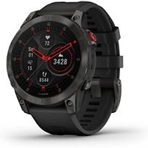 Garmin epix (Gen 2) 47 mm zwart/grijs Titan DLC met grijze QuickFit polsband [Wi-Fi, Sapphire editie]