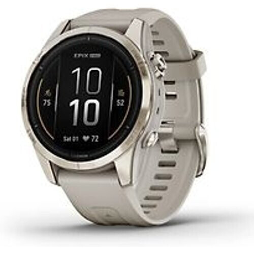 Garmin Epix Pro (Gen 2) 42 mm beige/zachtgoud met beige polsband [wifi, Sapphire]