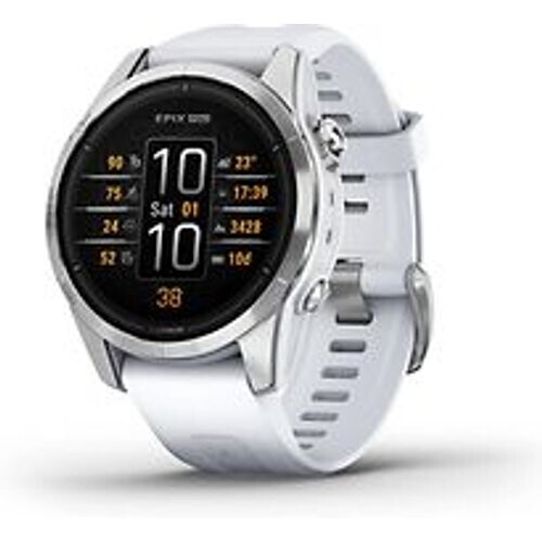 Garmin Epix Pro (Gen 2) 42 mm Zilver met whitestone band [wifi, Standard]