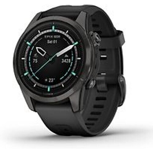 Garmin Epix Pro (Gen 2) 42 mm zwart/carbon grijs met grijze polsband [wifi, Sapphire]