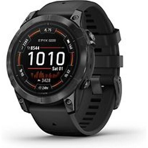 Garmin Epix Pro (Gen 2) 47 mm zwart/grijs met grijze polsband [wifi, Standard]
