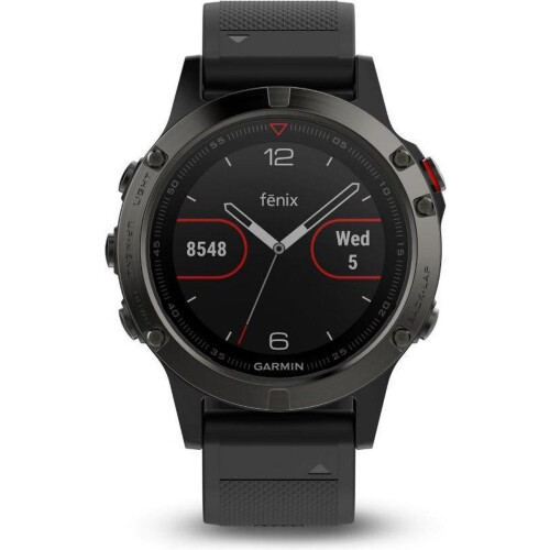 Garmin Fenix 5 - GPS-multisporthorloge - Polshartslagmeting - Grijs