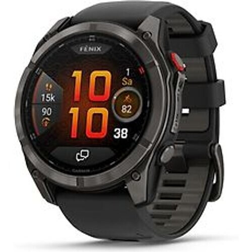 Garmin Fenix 8 Pro 51 mm koolstofgrijs met zwarte polsband [wifi, Amoled Edition]