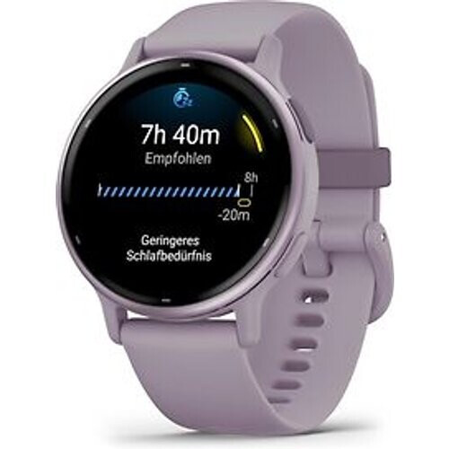 Garmin Vivoactive 5 42 mm orchidee met een orchidee siliconen polsband