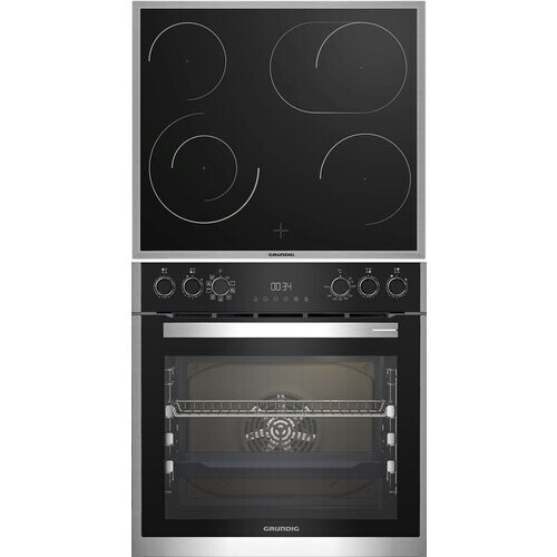 Grundig Gehm19310bmpf Inbouw Oven-set Met Pyrolyse En Keramisch Kookplaat – 72l | Nieuw (outlet)