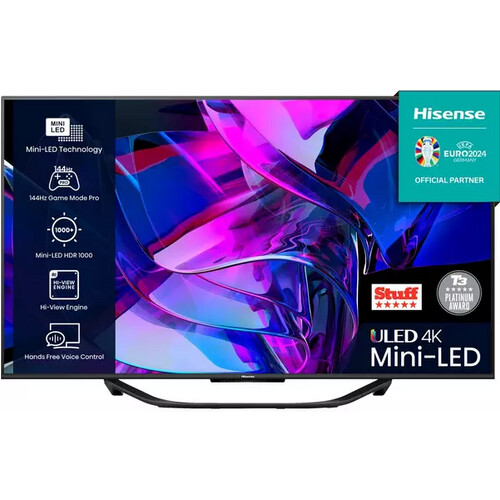 Hisense 55u7kqtuk 4k Ultra Hd Hdr Mini-led Tv 55 Inch | Nieuw (outlet)