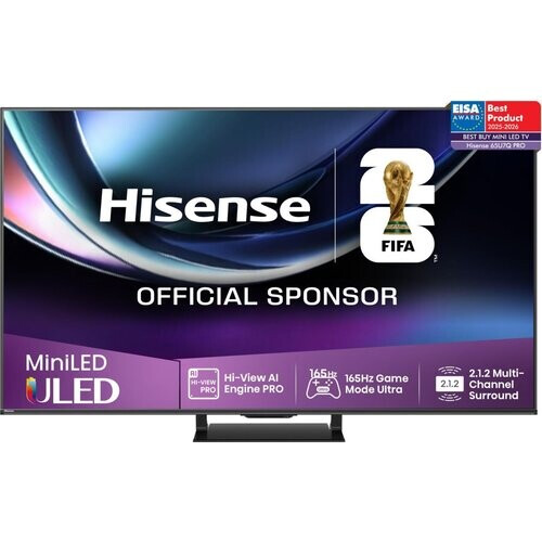 Hisense 65u7qtpro - 65 Inch - 4k Uled - 165 Hz - Smart Tv - Vidaa | Nieuw (outlet)