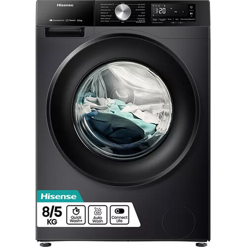 Hisense Wd3s8043bb3 - Was-droogcombinatie - 8 Kg Wassen - 5 Kg Drogen - 1400 Tpm - Stoomfunctie - Energieklasse D | Nieuw (outlet)