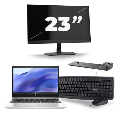 HP ProBook 450 G7 - Intel Core i5-10e Generatie - 15 inch - 8GB RAM - 256GB SSD - Windows 11 + 1x 23 inch Monitor
