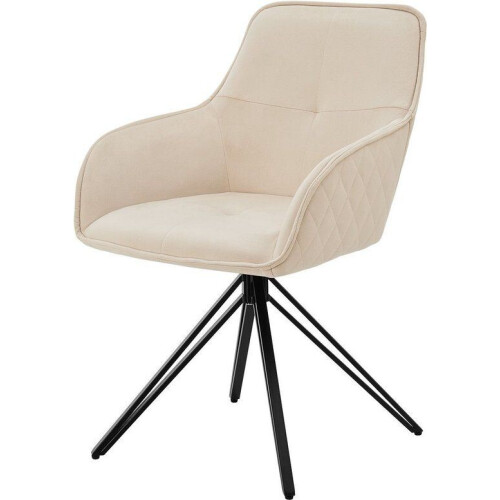 Juskys Clyde - Draaistoel - Hoog zitcomfort - Beige