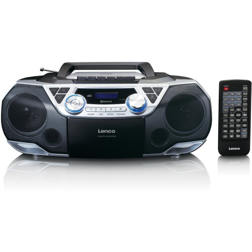 Lenco SCD-720SI - Boombox - DAB+ Bluetooth speaker MP3/CD speler - Zwart