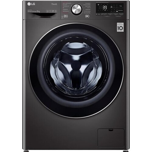 Lg F4wv708p2ba - Wasmachine - 8 Kg - 1400 Tpm - Ai Dd & Steam - Energieklasse A - Antraciet | Nieuw (outlet)