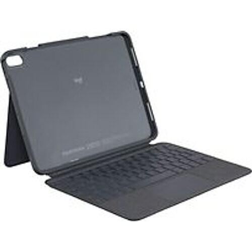 Logitech Folio Touch Keyboard Dock iPad Air 11 M2, M3, 4e en 5e generatie [duitse toetsenbordindeling, QWERTZ] oxford grey