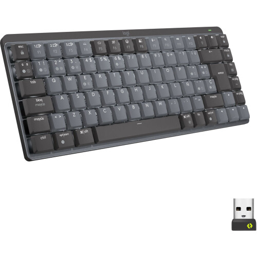 Logitech MX Mechanical Mini - Mechanisch Toetsenbord - Draadloos met Slimme Verlichting - Qwerty US