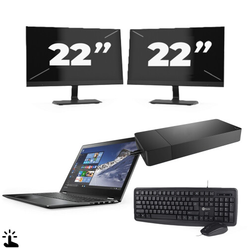 Microsoft Surface Laptop 4 - Intel Core i7-11e Generatie - 13 inch - Touch - 16GB RAM - 512GB SSD - Windows 11 Home + 2x 22 inch Monitor