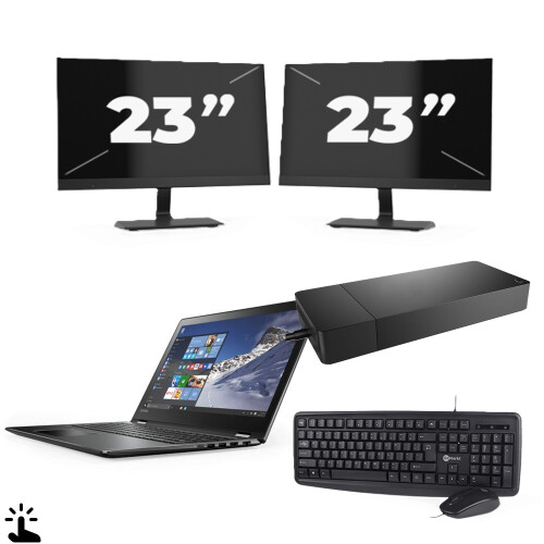 Microsoft Surface Laptop 4 - Intel Core i7-11e Generatie - 15 inch - Touch - 16GB RAM - 256GB SSD - Windows 11 Home + 2x 23 inch Monitor